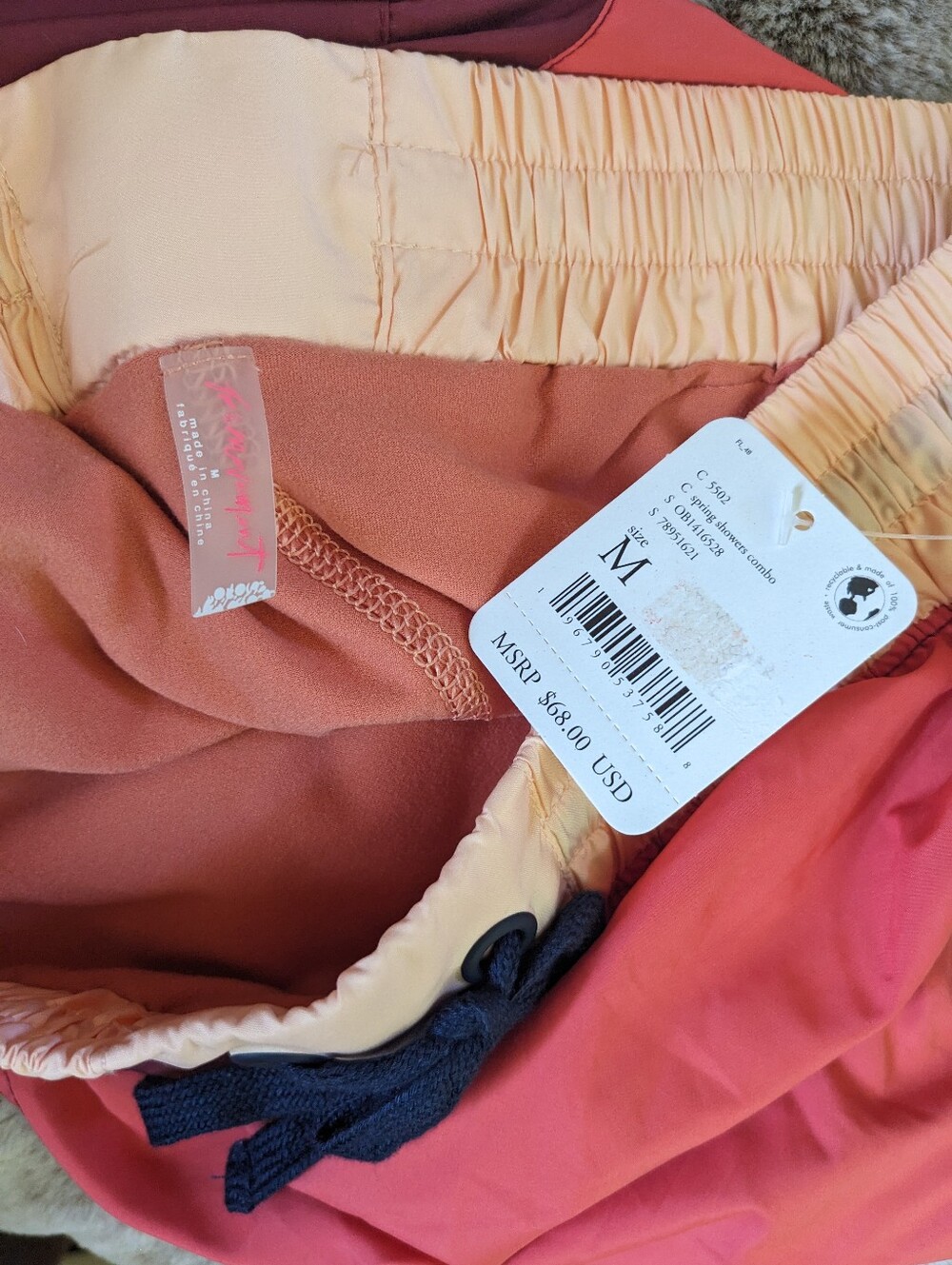 NWT Free People FP Movement Invigorate Color Block Shorts - Picture 3 of 3